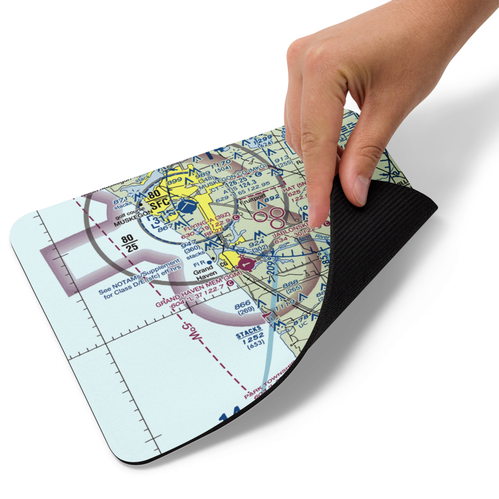 Grand Haven Memorial Airpark (3GM) VFR Sectional Mouse Pad 