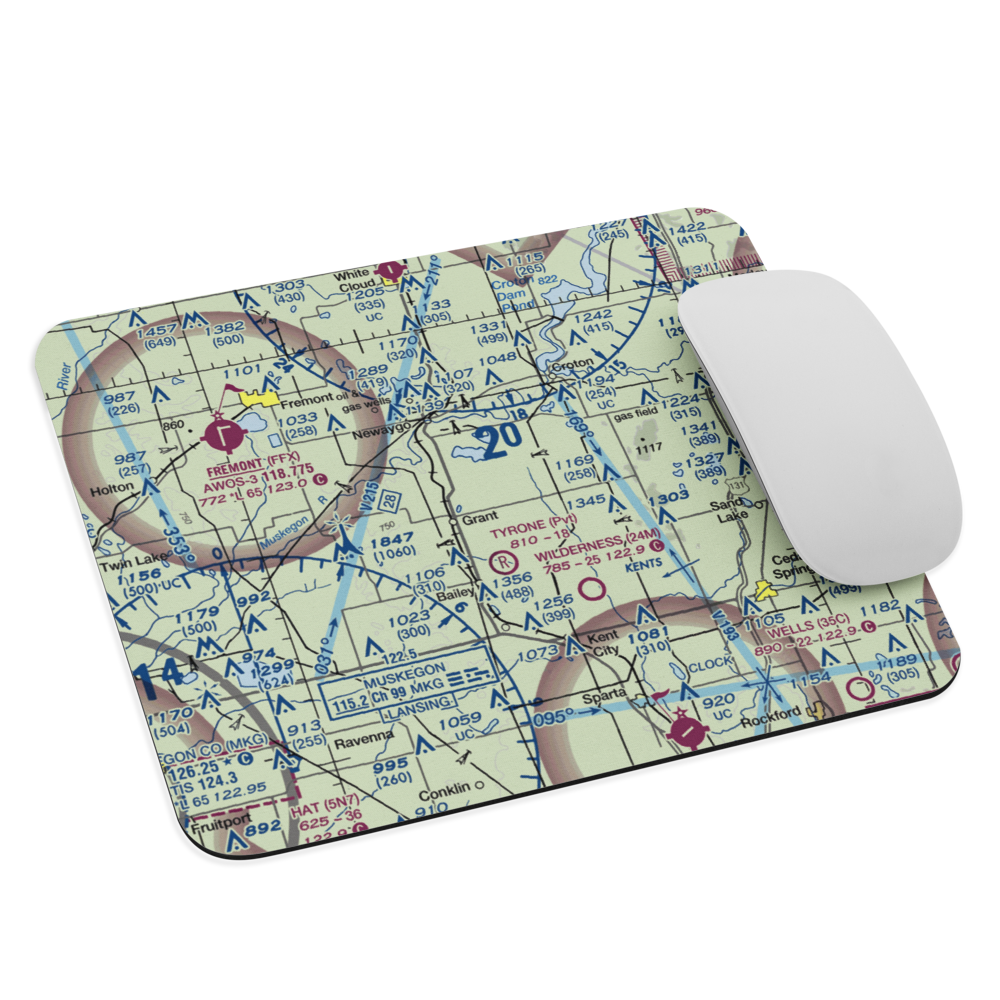 Grant Airport (01C) VFR Sectional Mouse Pad 