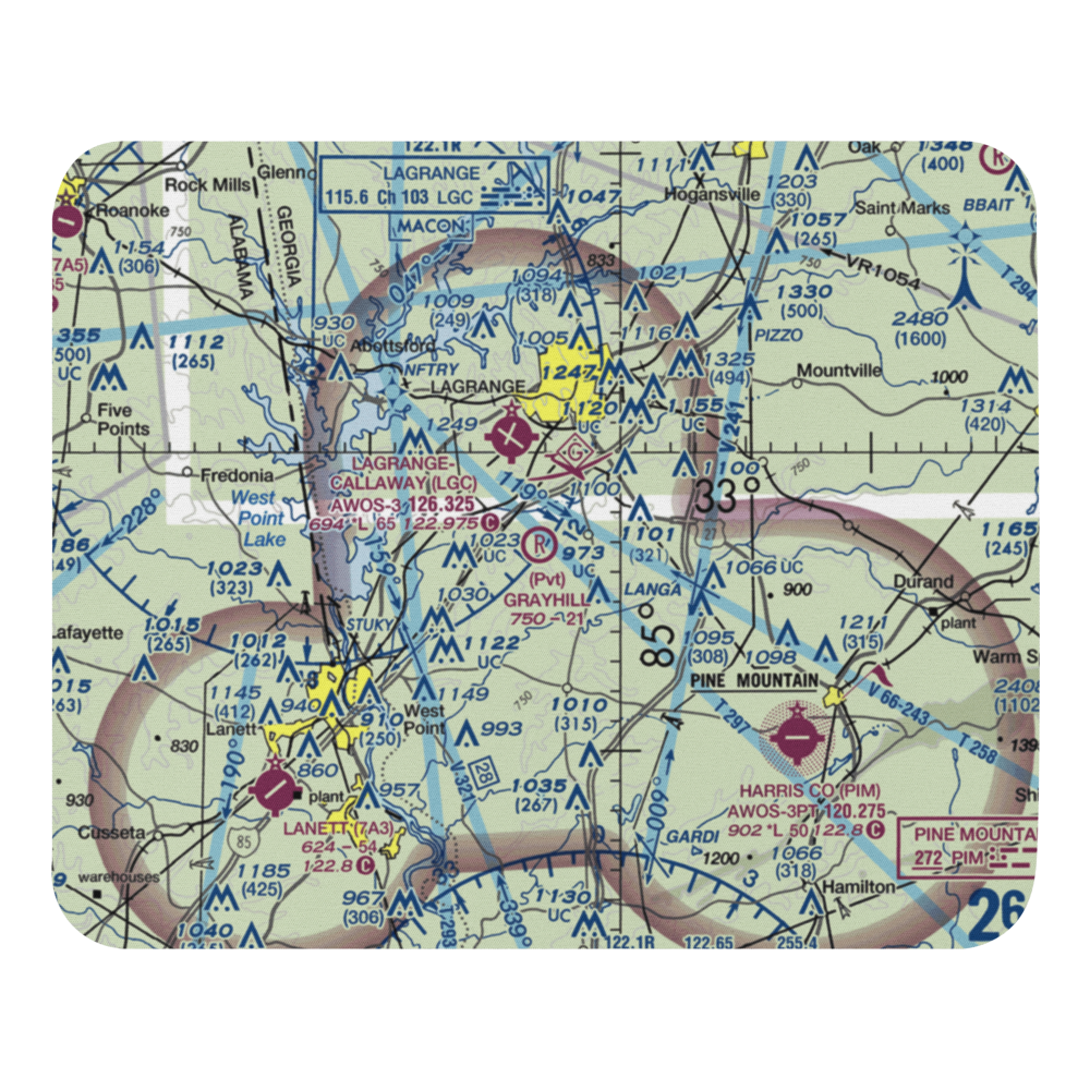 Grayhill Airport (GA98) VFR Sectional Mouse Pad 