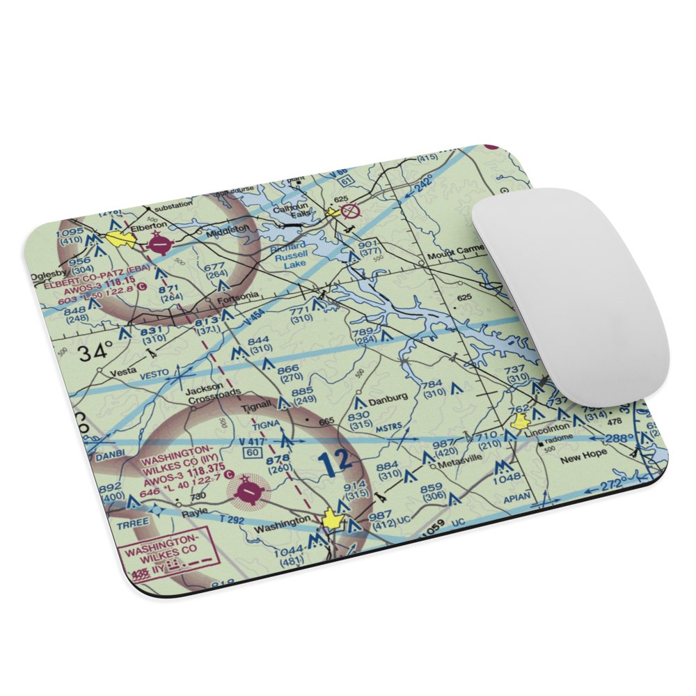 Great Oaks Airport (69GE) VFR Sectional Mouse Pad 