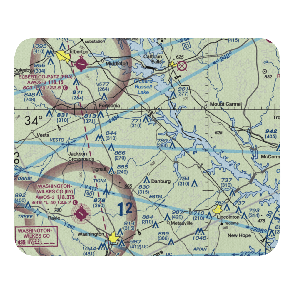 Great Oaks Airport (69GE) VFR Sectional Mouse Pad 