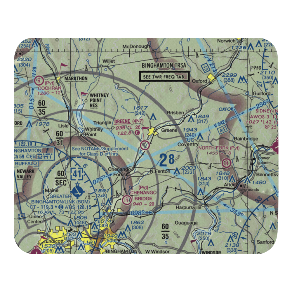 Greene Airport (4N7) VFR Sectional Mouse Pad 