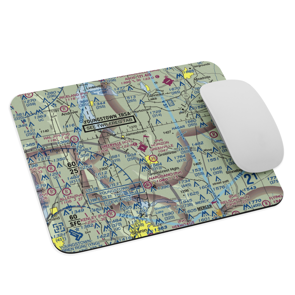 Greenville Municipal Airport (4G1) VFR Sectional Mouse Pad 
