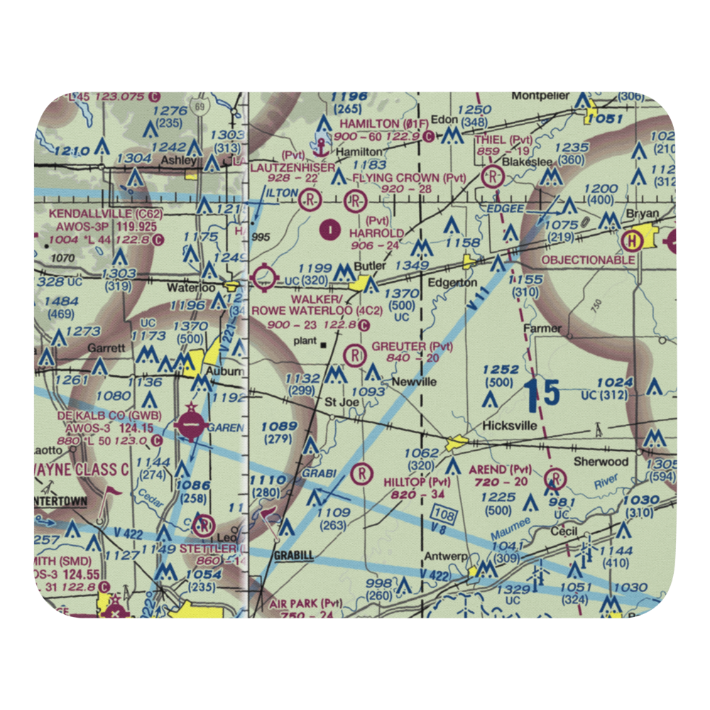 Greuter Field (69II) VFR Sectional Mouse Pad 