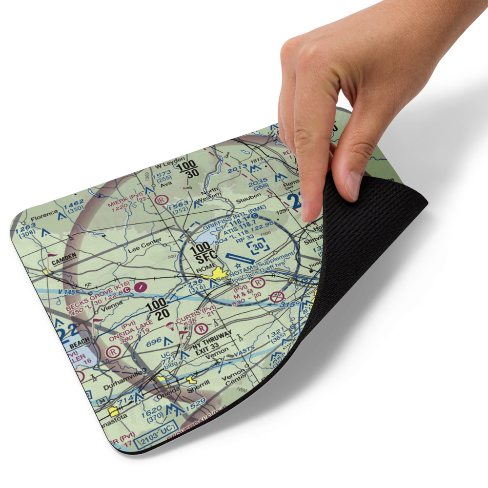 Griffiss International Airport (RME) VFR Sectional Mouse Pad 