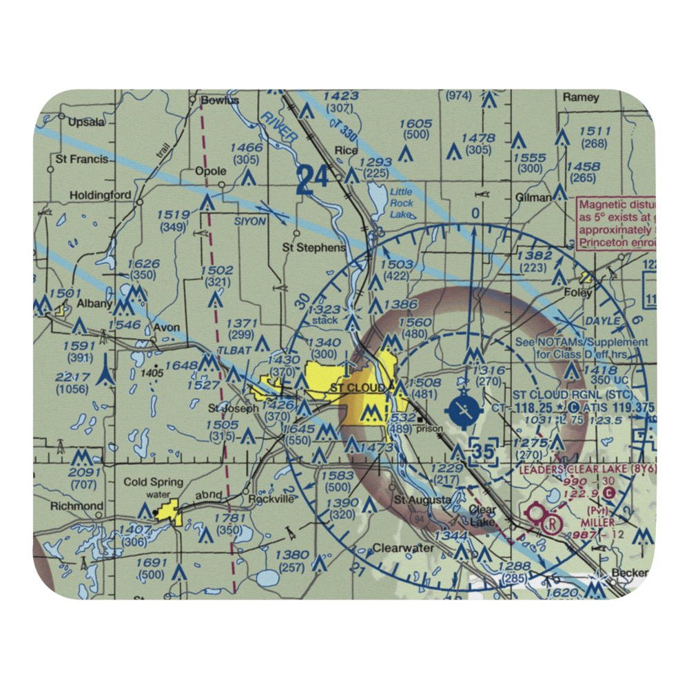 Guggenberger Airport (MY47) VFR Sectional Mouse Pad 