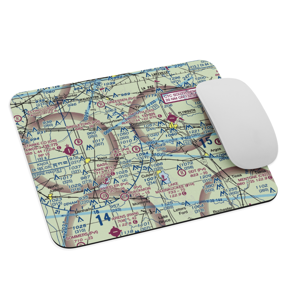 H.J.Umbaugh Airport (IN74) VFR Sectional Mouse Pad 