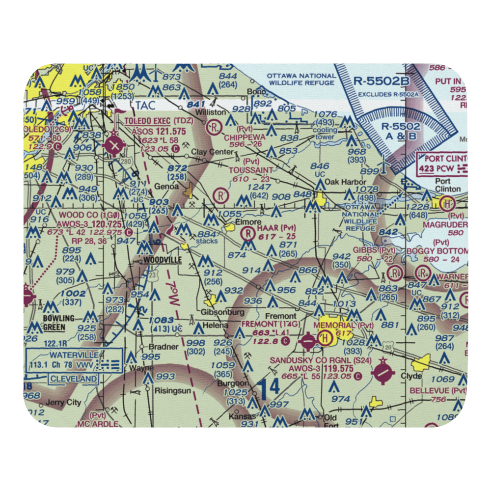 Haar Airport (9OH1) VFR Sectional Mouse Pad 