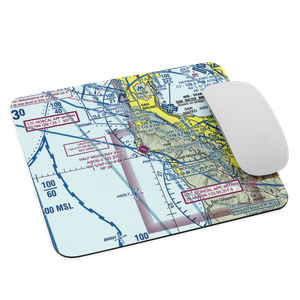 Half Moon Bay Airport (HAF) VFR Sectional Mouse Pad