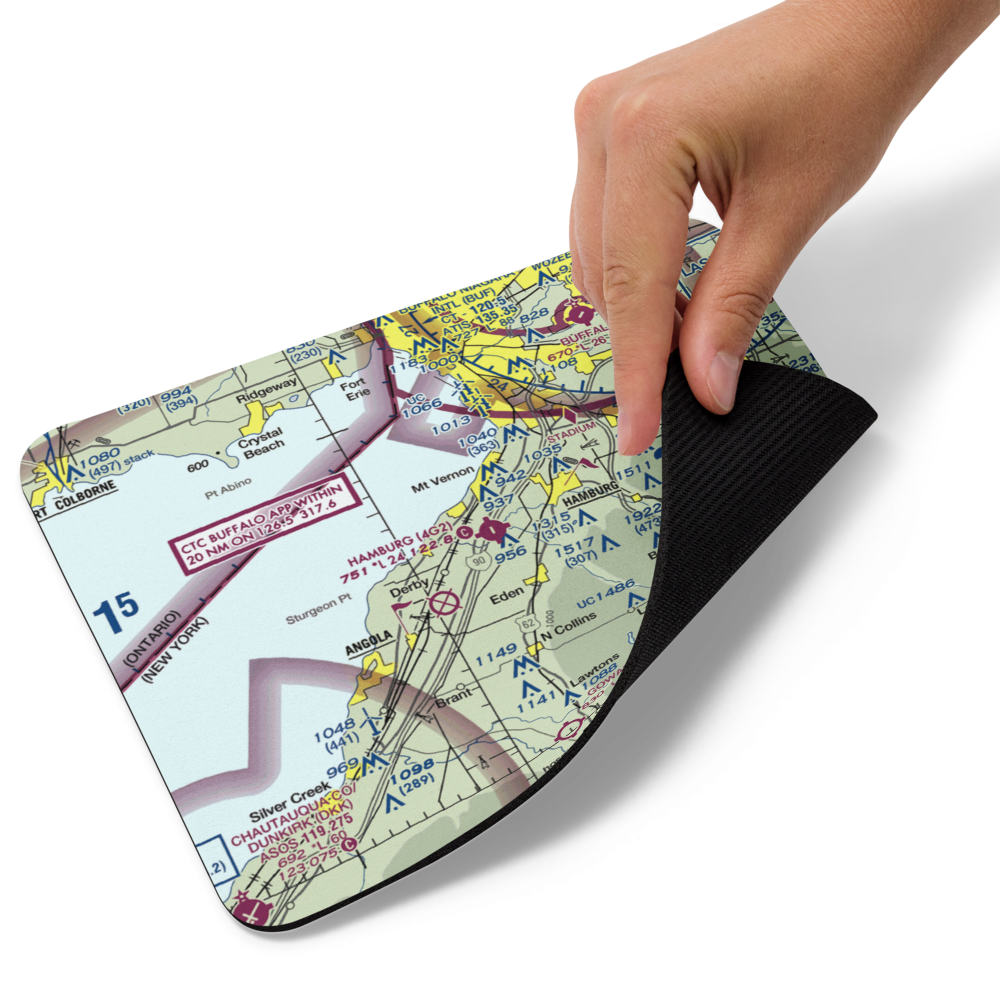 Hamburg Inc Airport (4G2) VFR Sectional Mouse Pad 