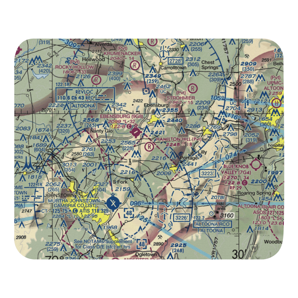 Hamilton Hill Airport (PS47) VFR Sectional Mouse Pad 
