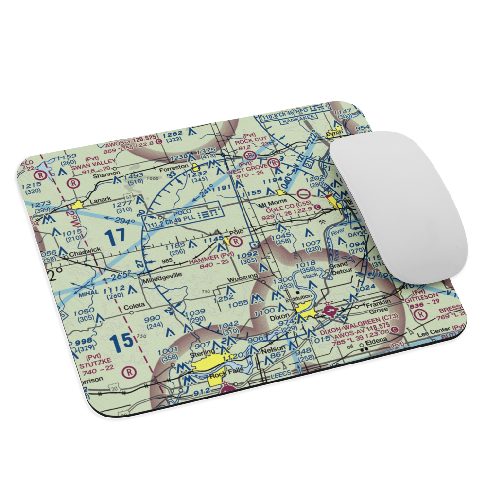 Hammer Airport (00IL) VFR Sectional Mouse Pad 