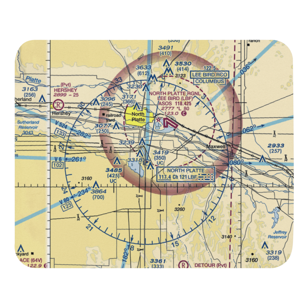 Harden Airstrip (49NE) VFR Sectional Mouse Pad 