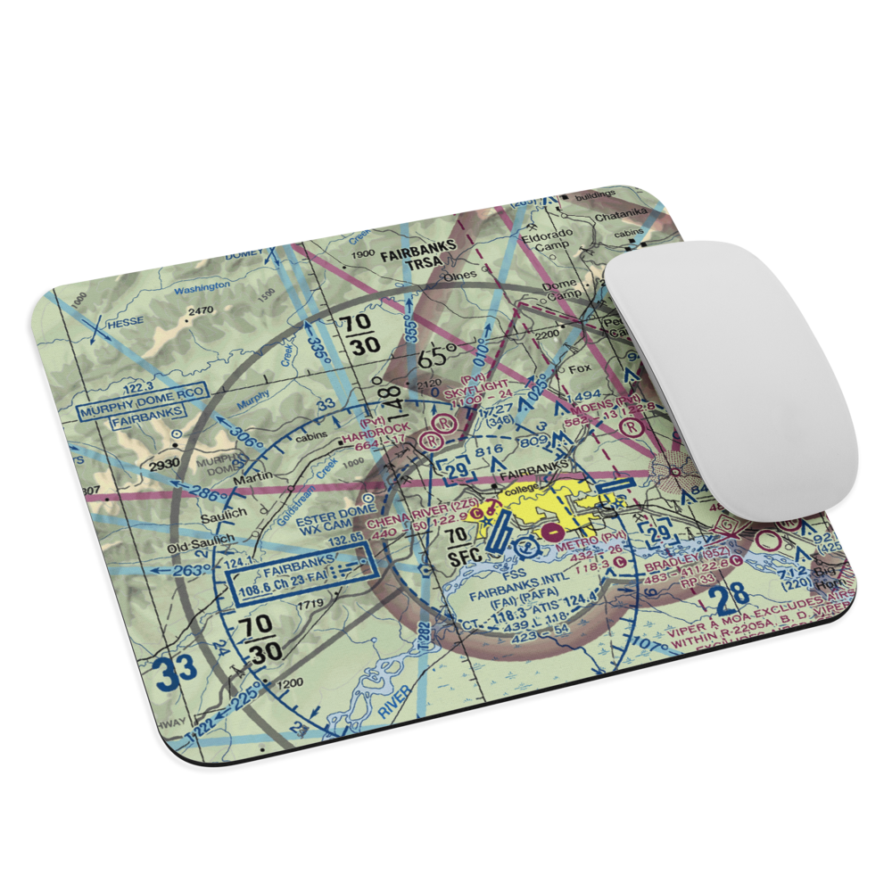 Hardrock Field (32AK) VFR Sectional Mouse Pad 