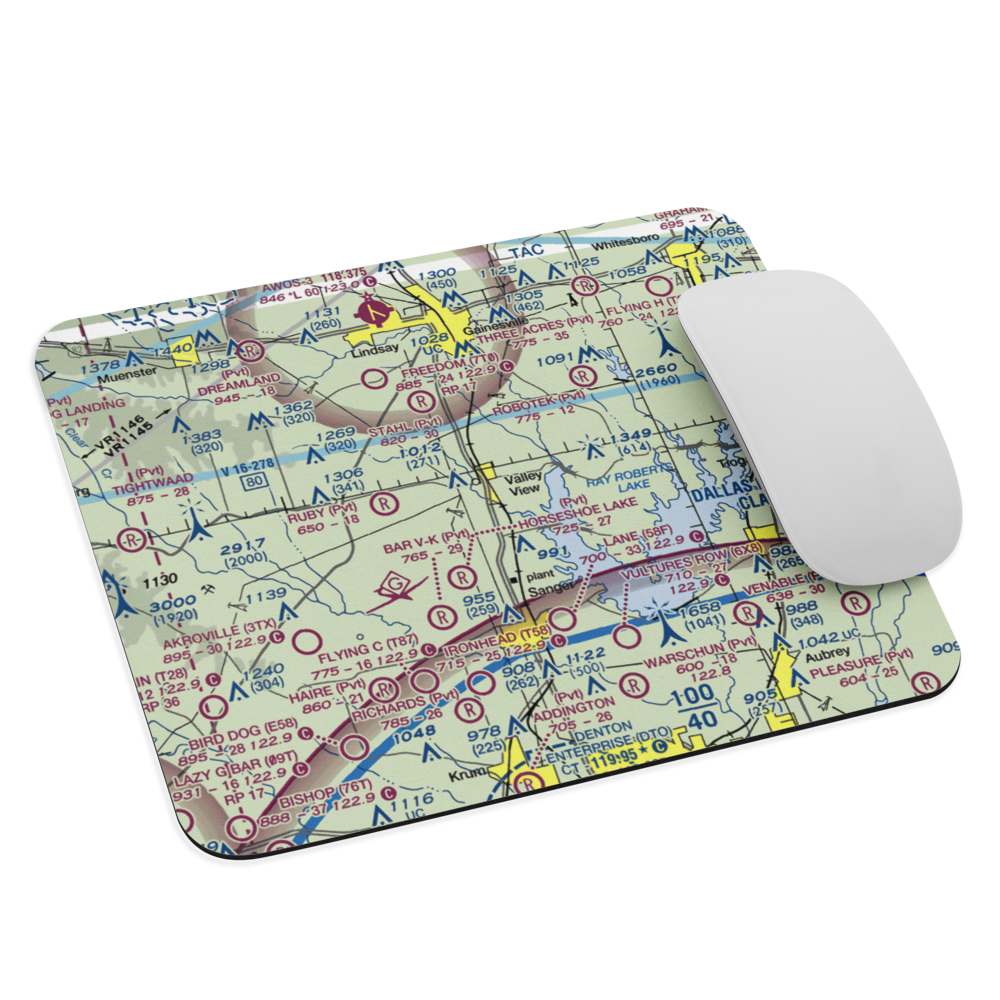 Hardy Field (3XA1) VFR Sectional Mouse Pad 