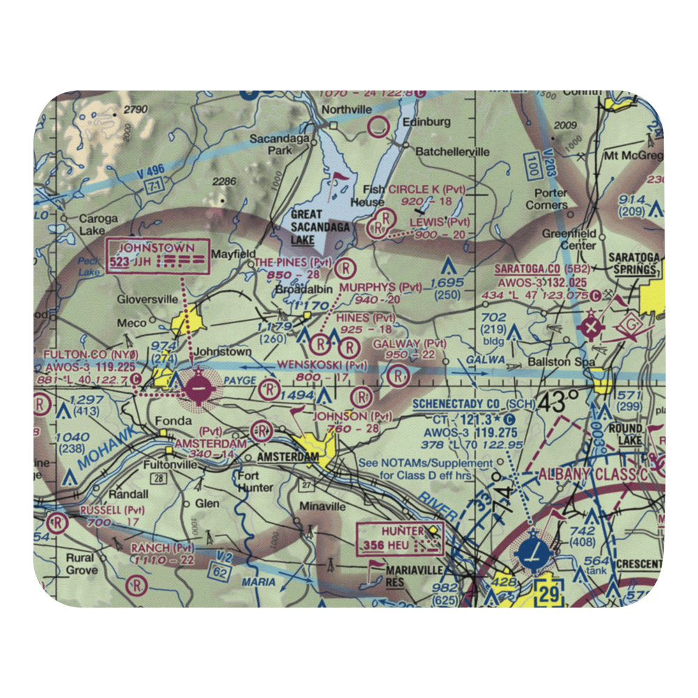 Hart Airport (9NY7) VFR Sectional Mouse Pad 