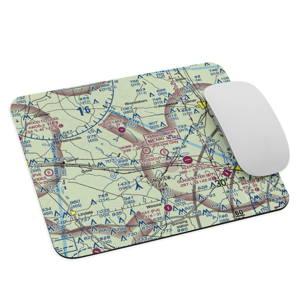 Hawk Ranch Airport (1TX9) VFR Sectional Mouse Pad 