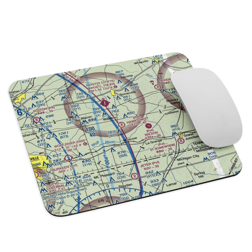 Hawks Nest Airport (4TN3) VFR Sectional Mouse Pad 
