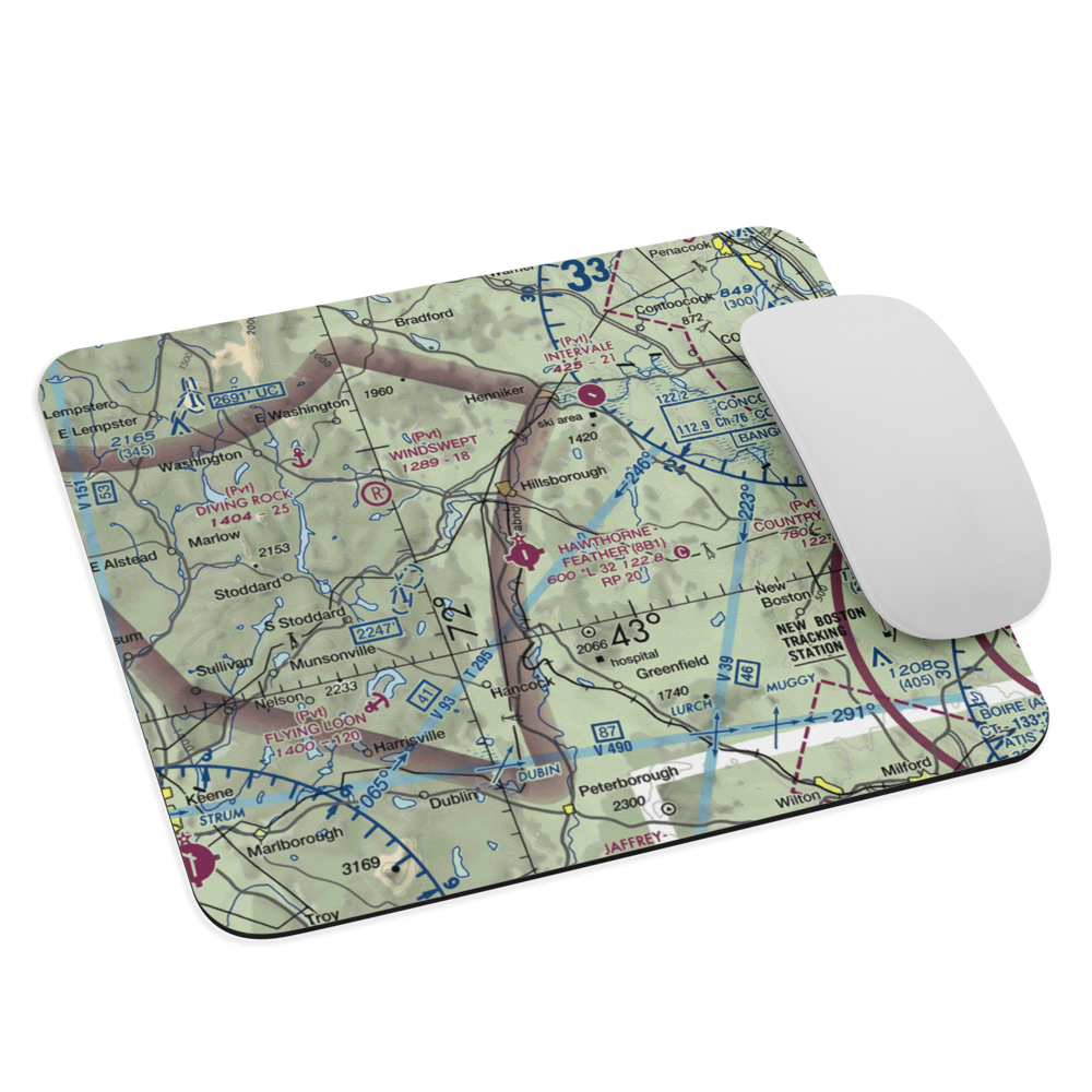 Hawthorne Feather Airpark (8B1) VFR Sectional Mouse Pad 