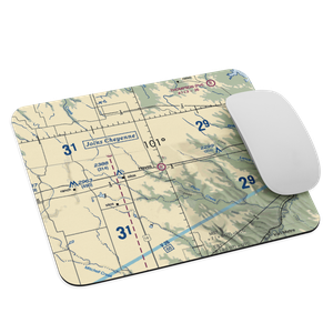 Hayes Emergency Airstrip (SD21) VFR Sectional Mouse Pad