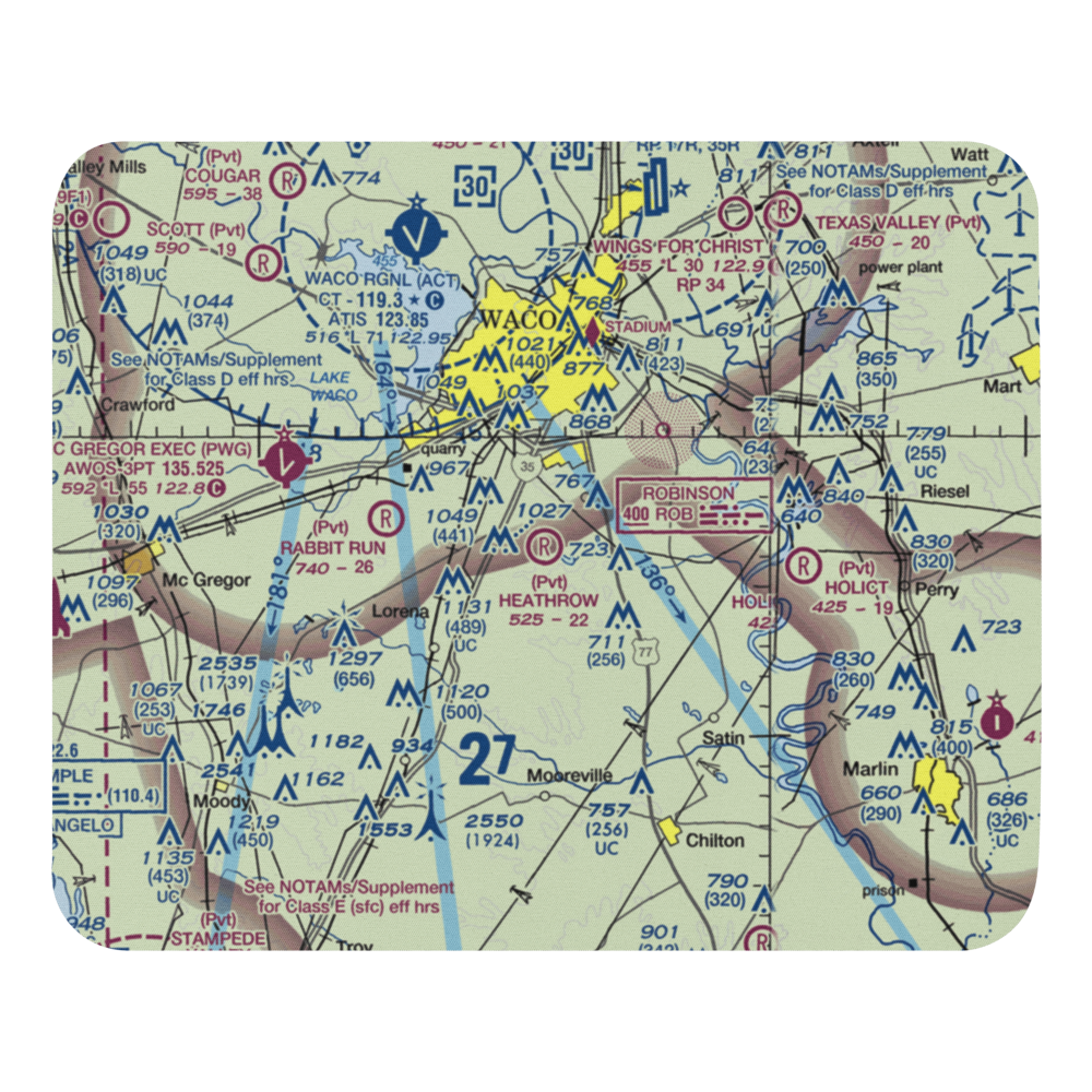 Heathrow Airport (TE17) VFR Sectional Mouse Pad 
