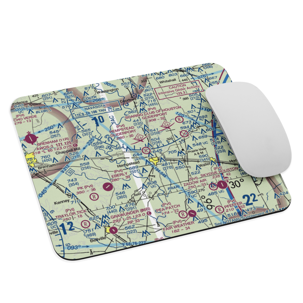 Hempstead Gliderport (35TS) VFR Sectional Mouse Pad 