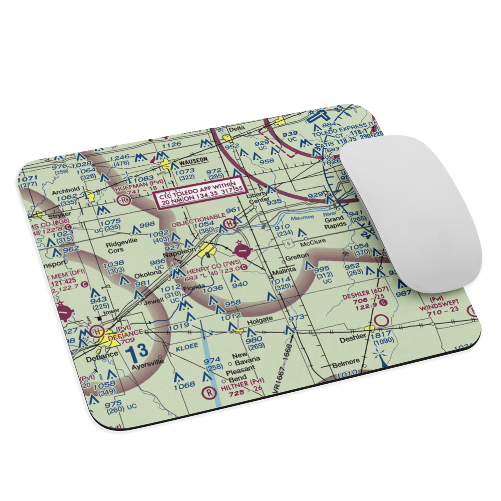 Henry County Airport (7W5) VFR Sectional Mouse Pad 