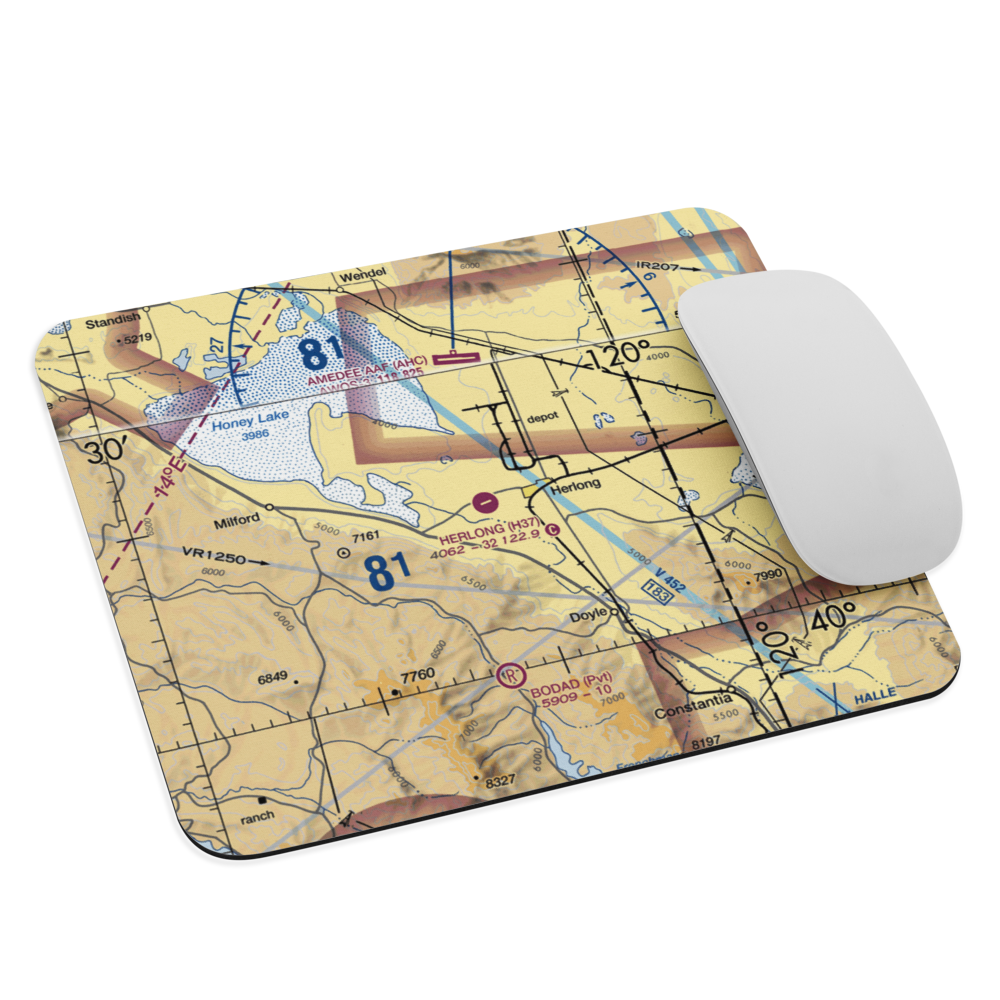 Herlong Airport (H37) VFR Sectional Mouse Pad 
