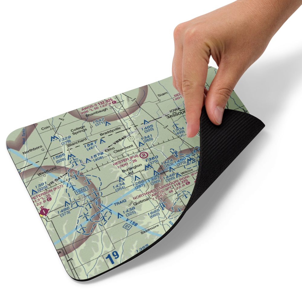 Hester Airport (MU09) VFR Sectional Mouse Pad 