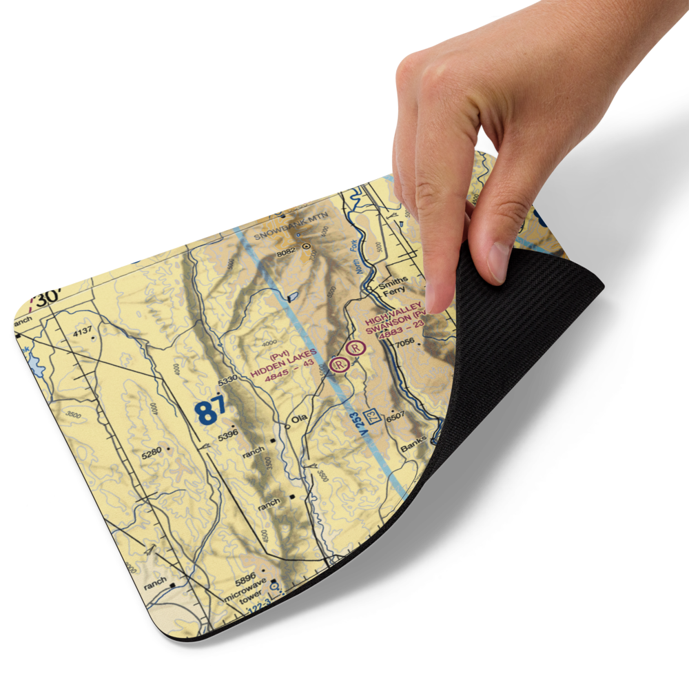 Hidden Lakes Airport (ID44) VFR Sectional Mouse Pad 