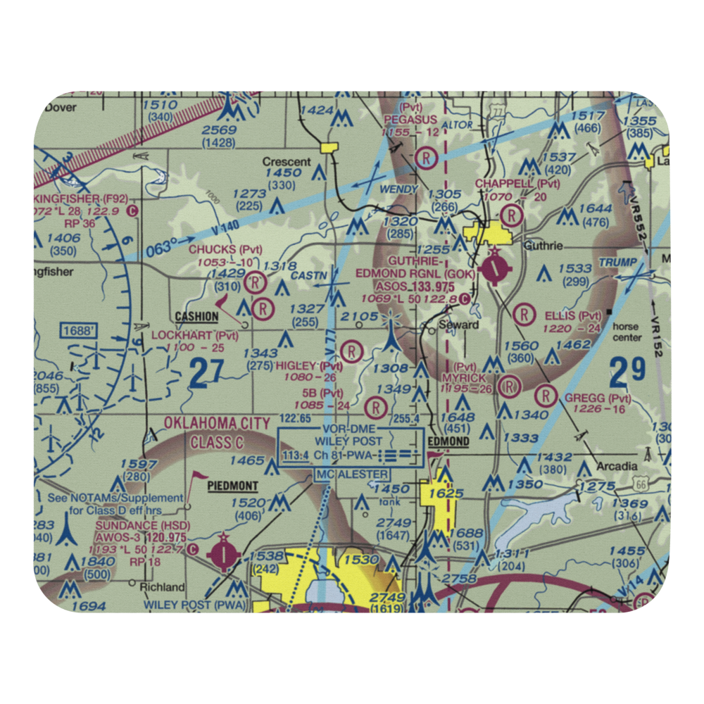 Higley Field (55OL) VFR Sectional Mouse Pad 