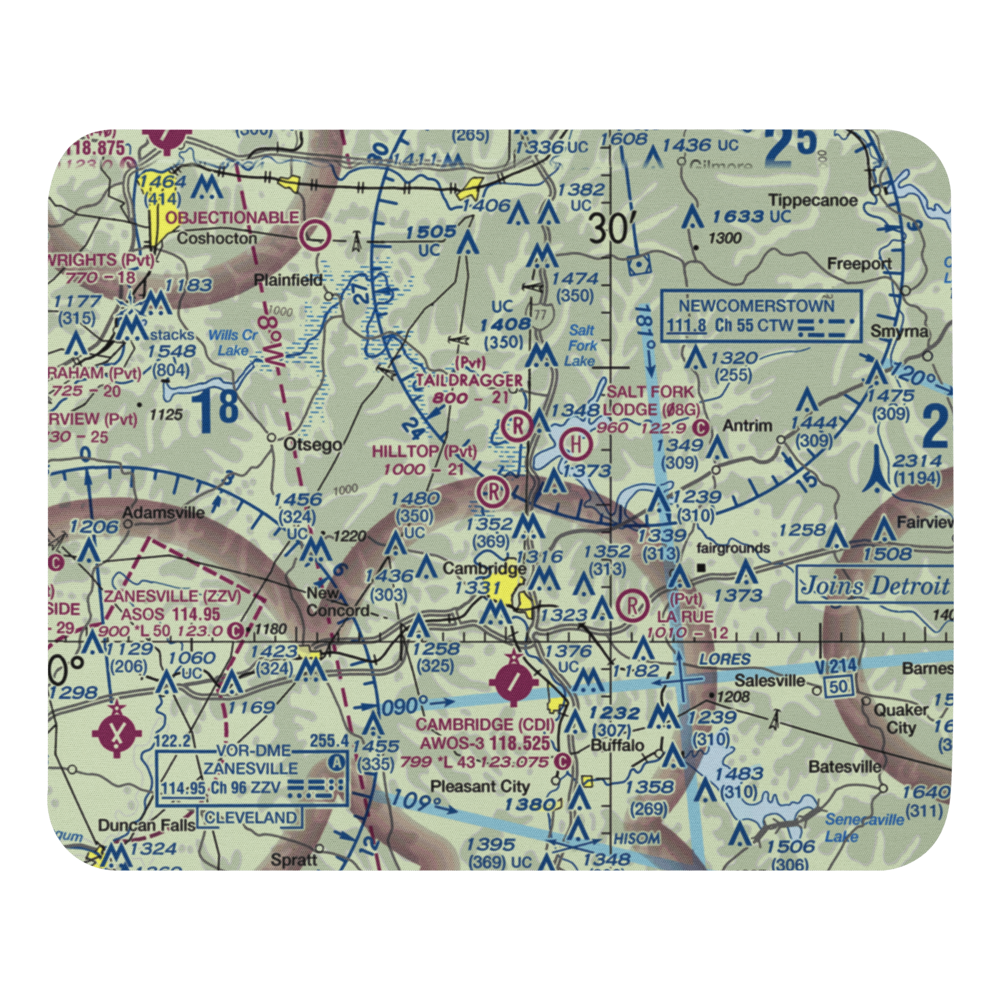 Hilltop Airport (2OA6) VFR Sectional Mouse Pad 