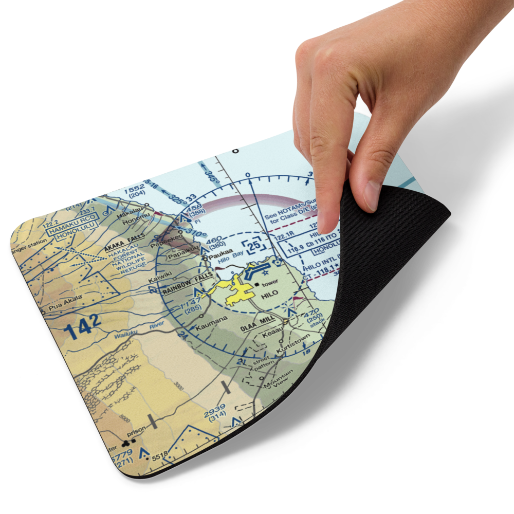 Hilo International Airport (ITO) VFR Sectional Mouse Pad 