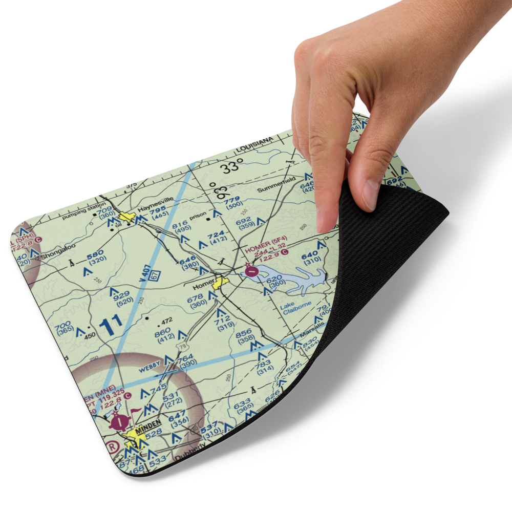 Homer Municipal Airport (5F4) VFR Sectional Mouse Pad 