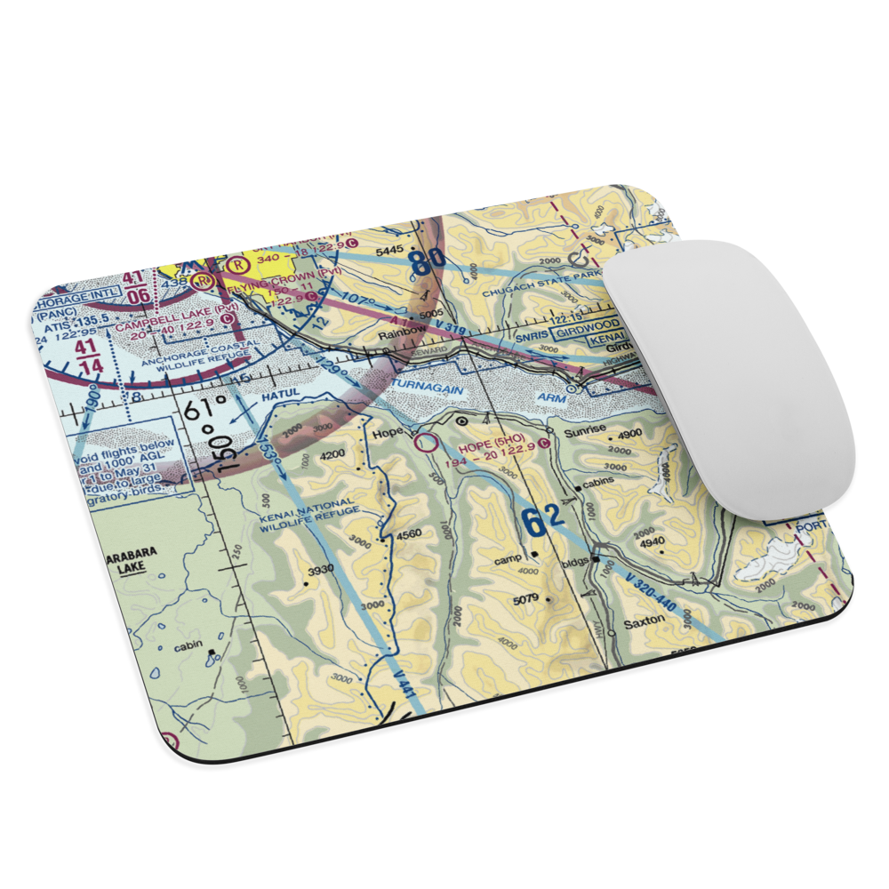 Hope Airport (5HO) VFR Sectional Mouse Pad 