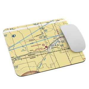 Hoppy's Airport (6NE8) VFR Sectional Mouse Pad