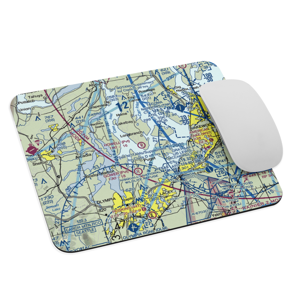 Howell Airport (00WA) VFR Sectional Mouse Pad 
