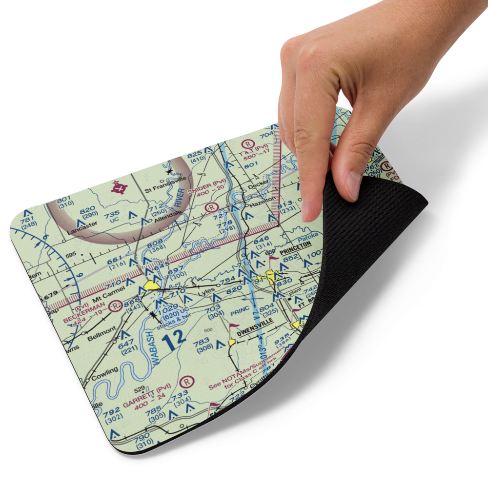 Hull Airport (IN30) VFR Sectional Mouse Pad 