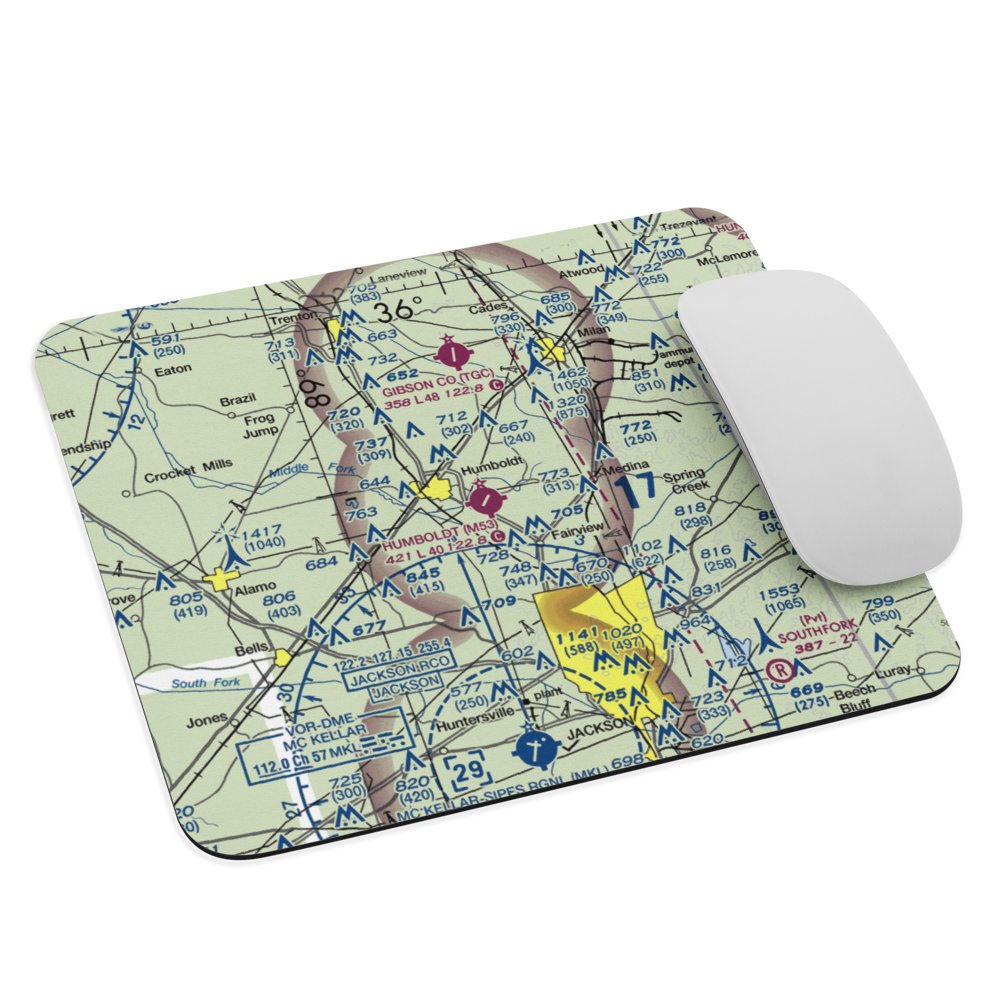 Humboldt Municipal Airport (M53) VFR Sectional Mouse Pad 