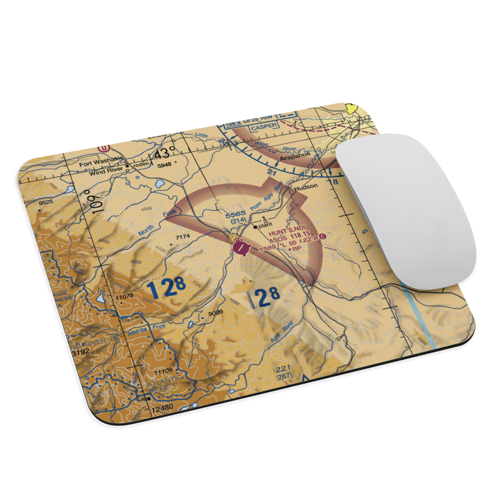 Hunt Field (LND) VFR Sectional Mouse Pad 