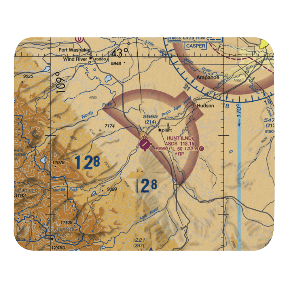 Hunt Field (LND) VFR Sectional Mouse Pad 