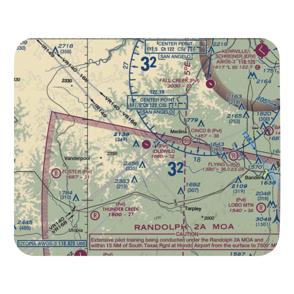 Idlewild Airport (XS11) VFR Sectional Mouse Pad 