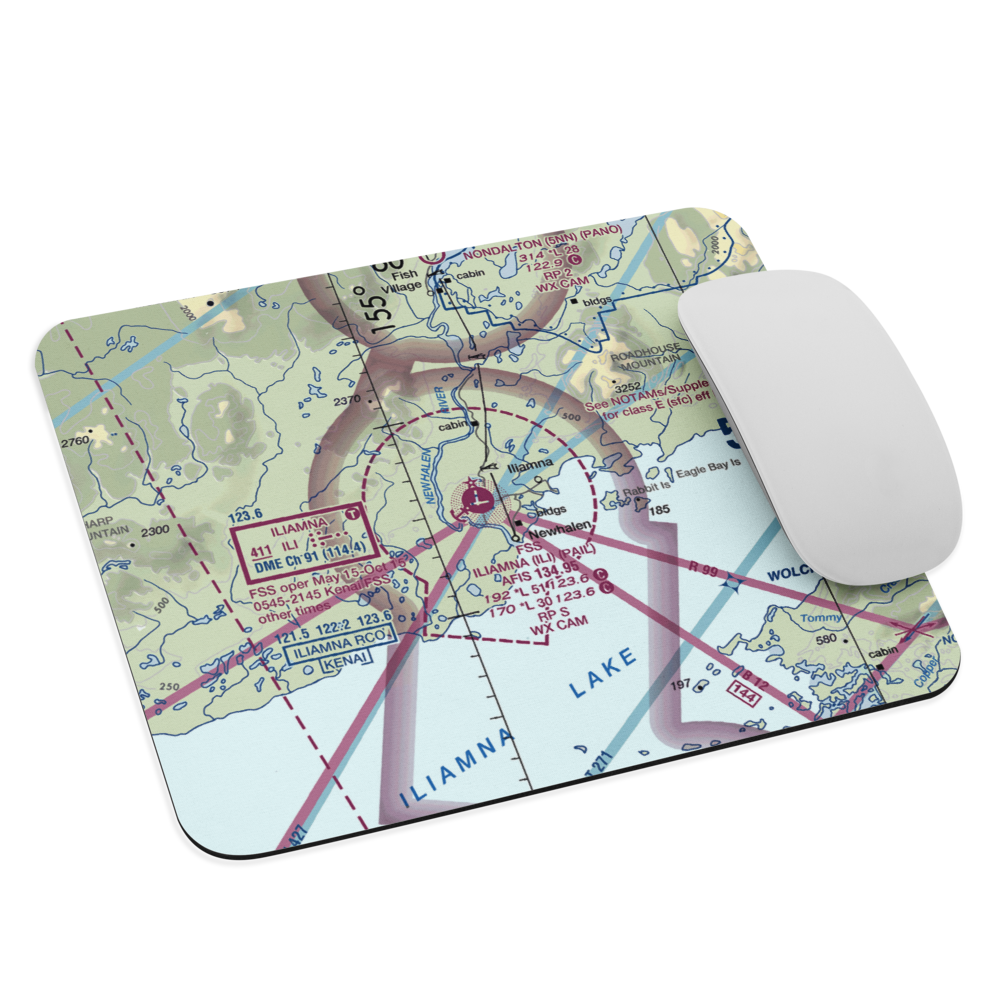 Iliamna Airport (ILI) VFR Sectional Mouse Pad 
