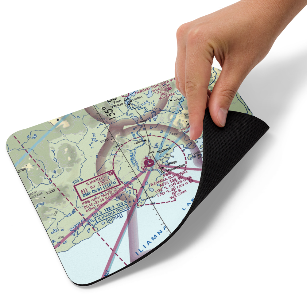 Iliamna Airport (ILI) VFR Sectional Mouse Pad 