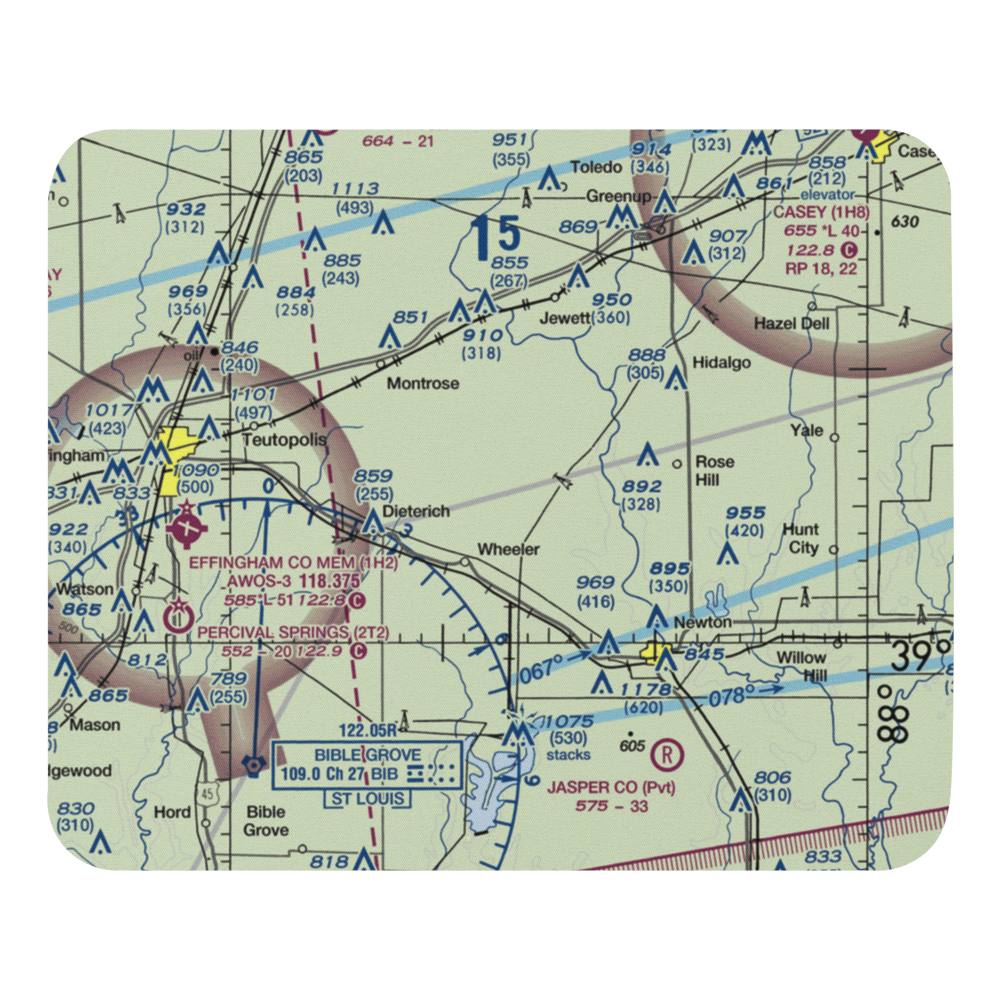 Isley Airport (33LL) VFR Sectional Mouse Pad 