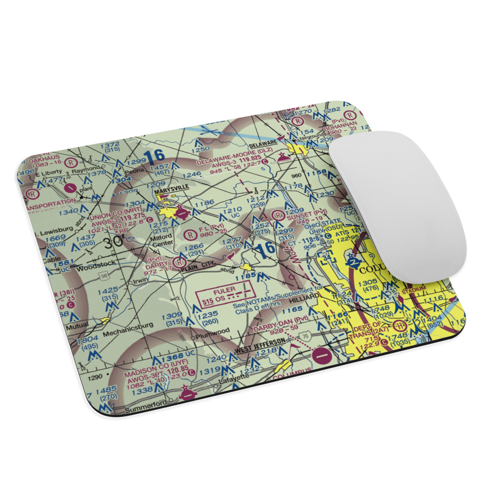 J-Em Farm Airport (82OI) VFR Sectional Mouse Pad 