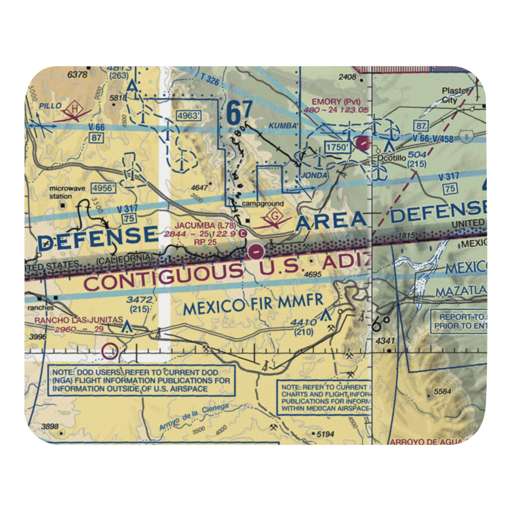Jacumba Airport (L78) VFR Sectional Mouse Pad 
