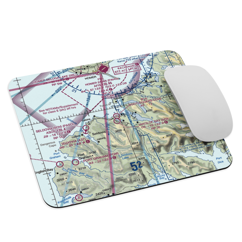 Jakolof Bay Airport (4Z9) VFR Sectional Mouse Pad 