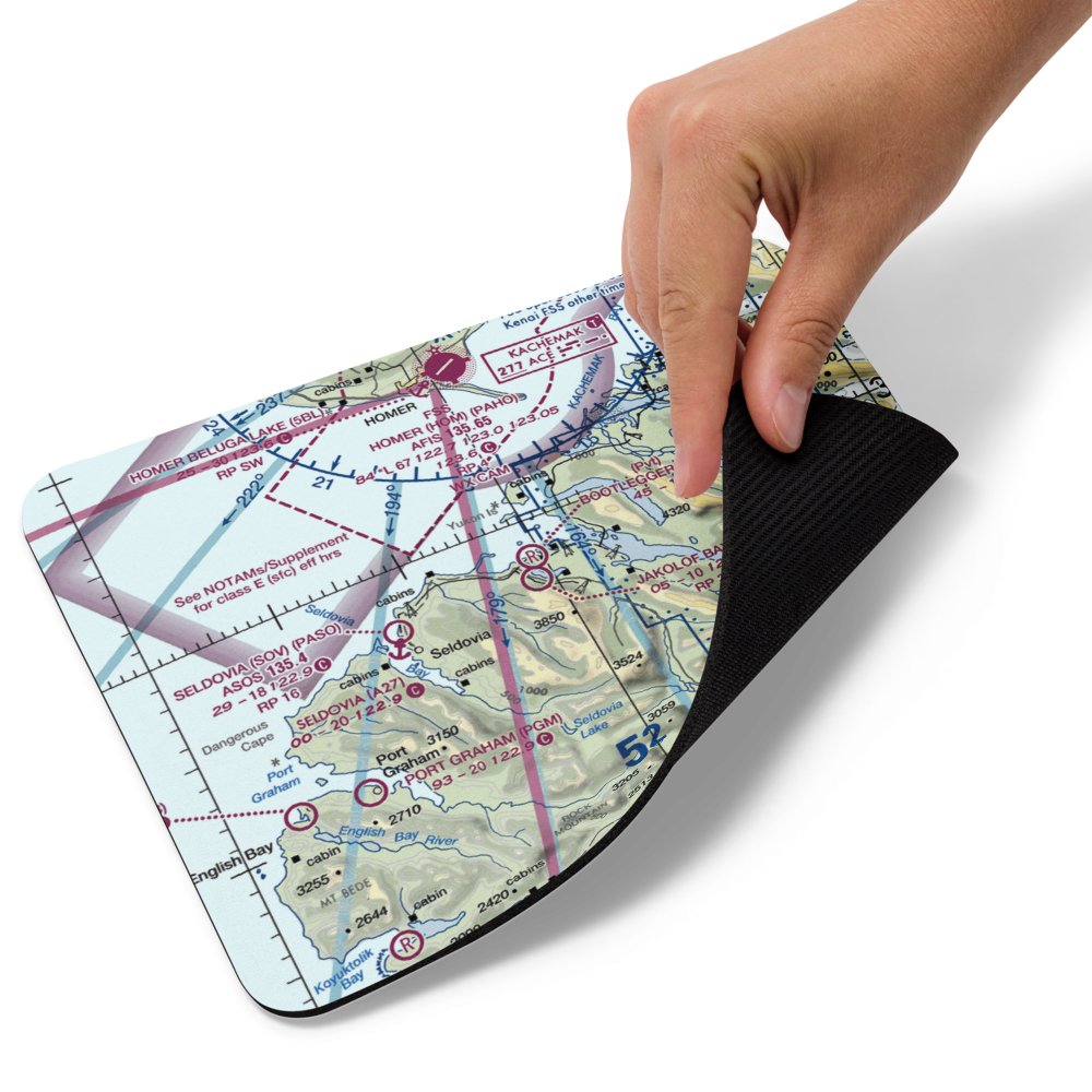 Jakolof Bay Airport (4Z9) VFR Sectional Mouse Pad 
