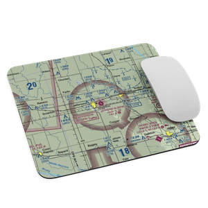 Jefferson Municipal Airport (EFW) VFR Sectional Mouse Pad